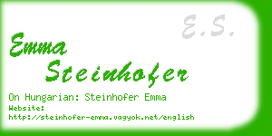 emma steinhofer business card